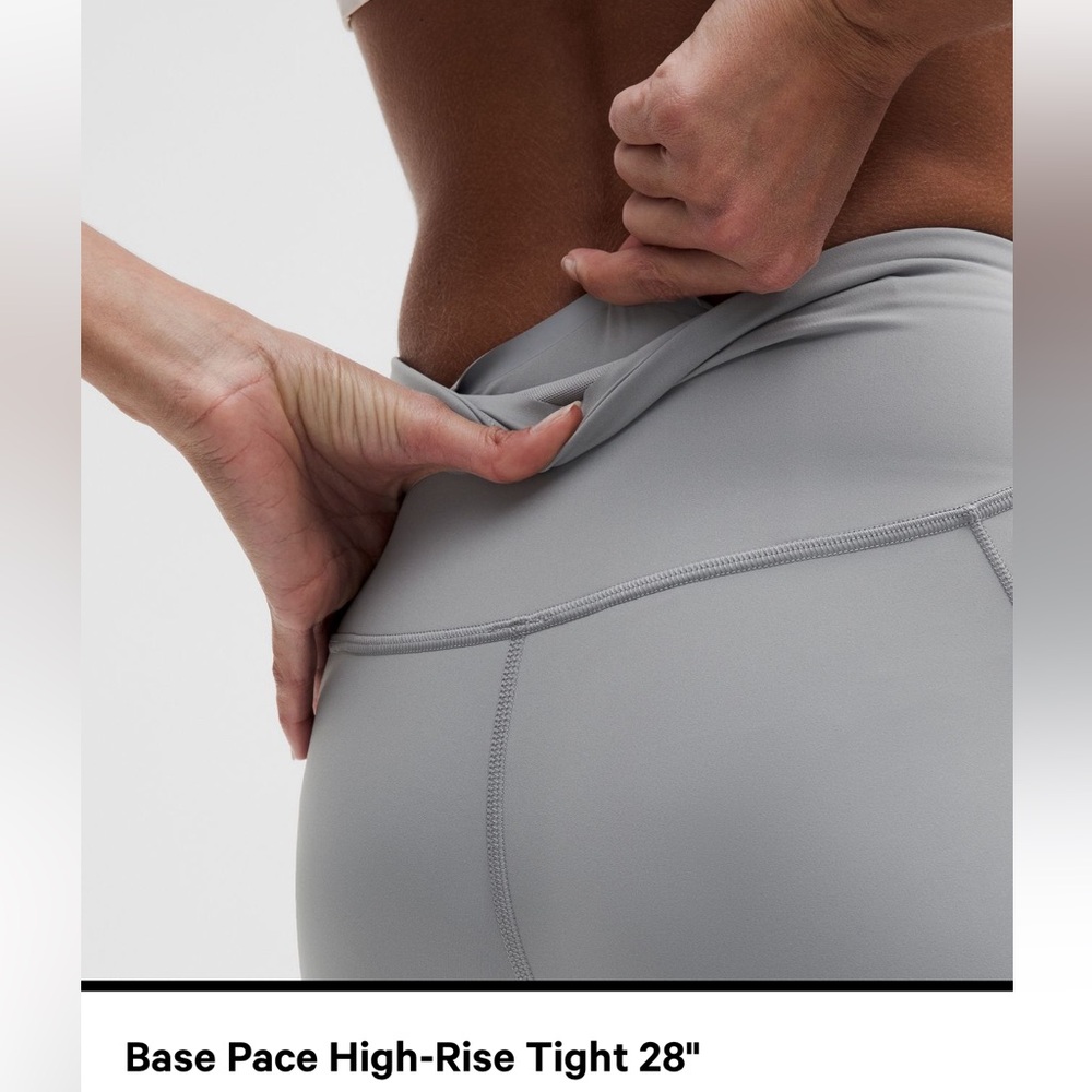 Gray/Black Pattern Bace Pace Lululemon Legging! - image 4